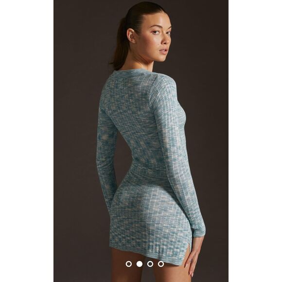 NWT L*Space Aria Long Sleeve V Neck Dress - Picture 2 of 9